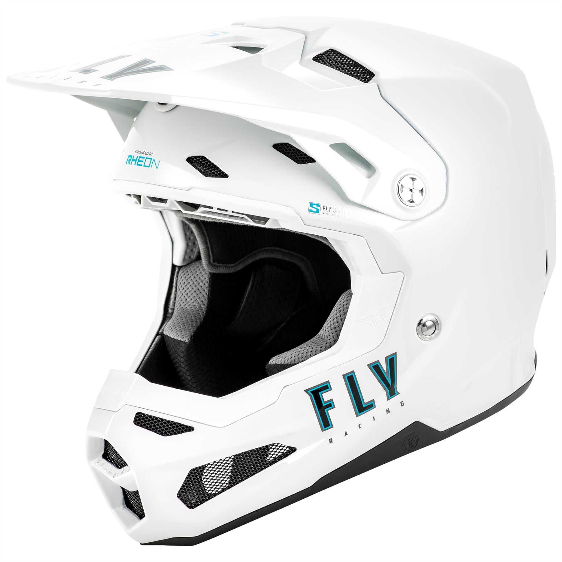 Fly Racing 2025 Formula S Carbon Solid Motocross Helmet White